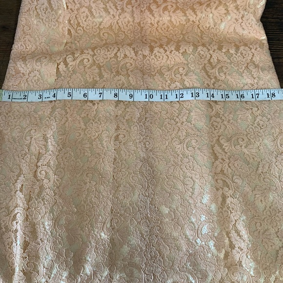 Vintage Peach Lace Midi Dress - Picture 7 of 7